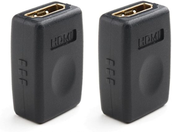 Cable Matters 2-Pack HDMI to HDMI Female to Female Adapter (HDMI Coupler) with 4K and HDR Support