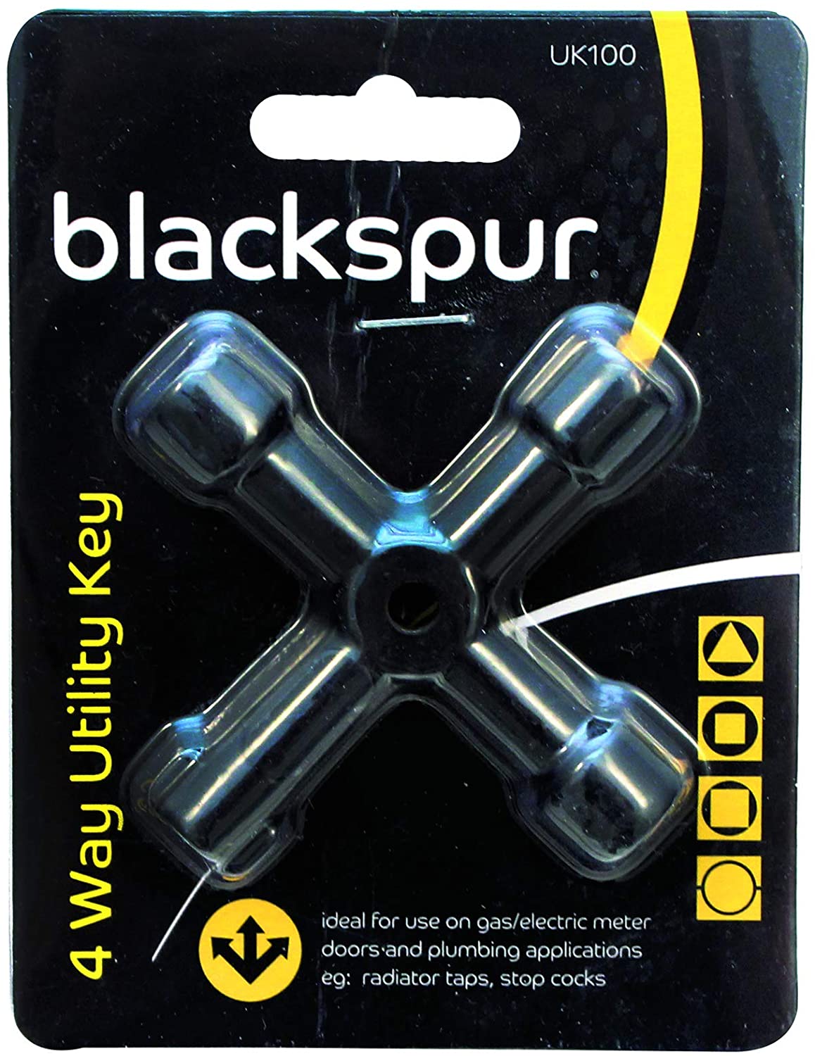 Blackspur BB-UK100 4-Way Utility Key, 1 Pack/S