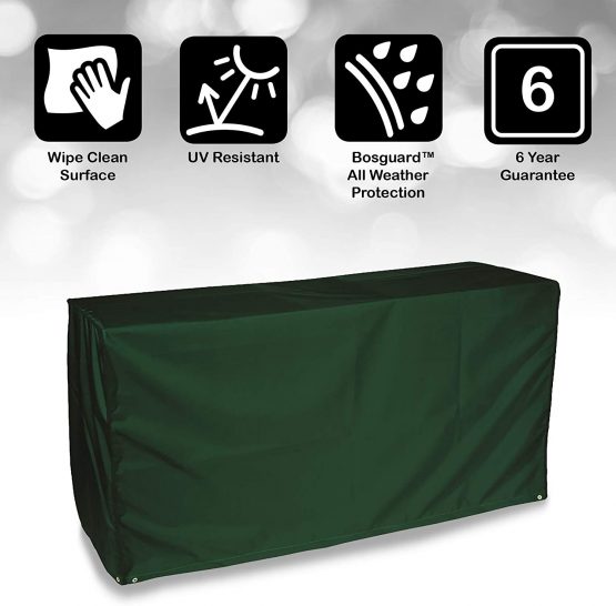 Bosmere Protector 6000 | Gourmet 3 Burner Barbecue Cover | L 130cm W 61cm H 74cm | 100% Waterproof, UV Protected, Heavy Duty 600D | 6 Year Guarantee | C725