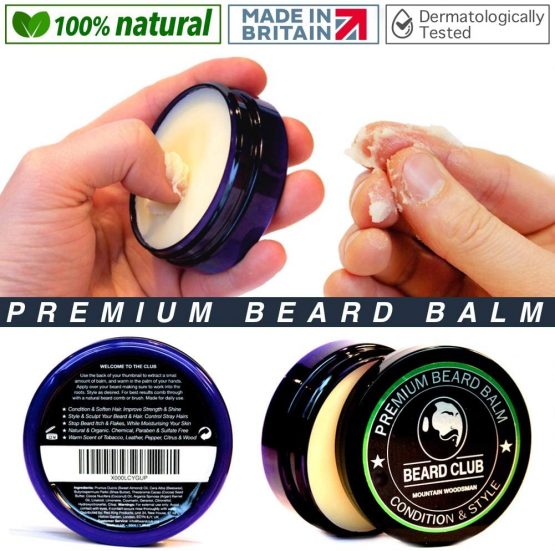 Premium Beard Balm | Mountain Woodsman | The Best Beard Conditioner & Softener to Shape & Style Your Beard, While Stopping Beard Itch & Flakes | Natural & Organic | Great for Hair Care & Growth - Image 3