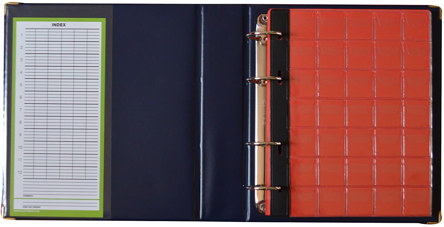 Collector, Coin collecting album with metal protective corners for 221 different coin sizes, from large to small coins - Image 3