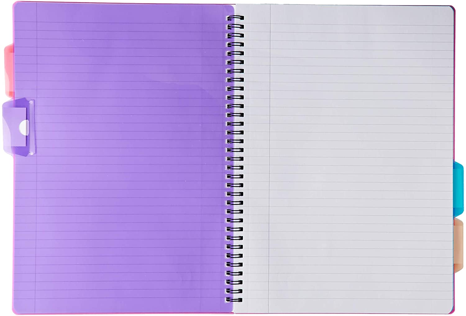 Tiger A4 project notebook (4 subjects) with plastic cover x 1 single book, Assorted - Image 2