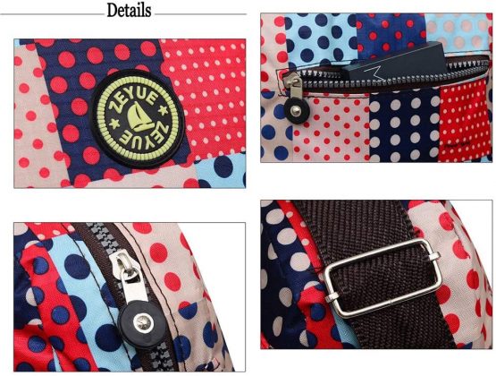 Mommy Shoulder Bag, Lightweight Cross Body Bag Nylon Waterproof Messenger Bags for Women, Multi Pocket Handbag for Ladies and Girls - Image 4