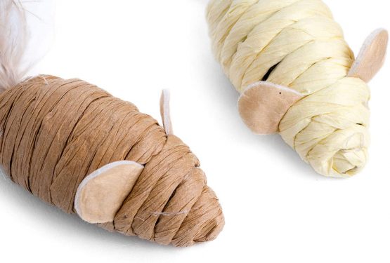 Petface Catkins Mini Mice Tails Cat Toy, 3-Piece - Image 2
