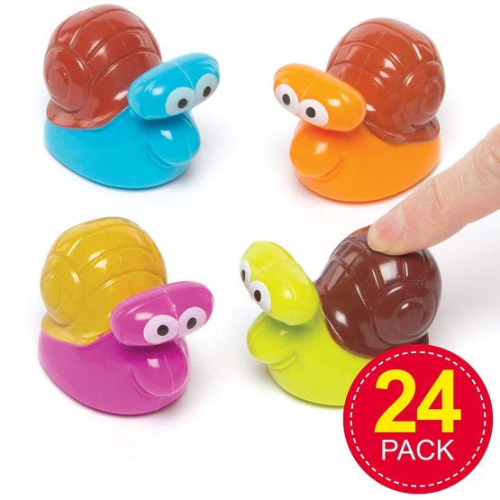 Baker Ross AG663 Kids Snail Pull Back Racers (Pack of 4) Perfect for Kids to Play With - Image 2