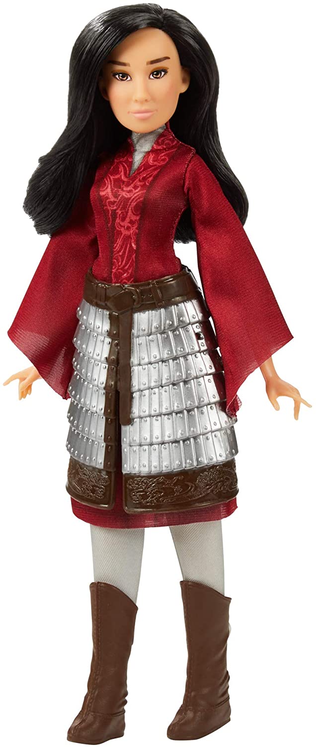 Disney Mulan Fashion Doll with Skirt Armour, Shoes, Trousers and Top, Inspired by Disney's Live-Action Film Mulan
