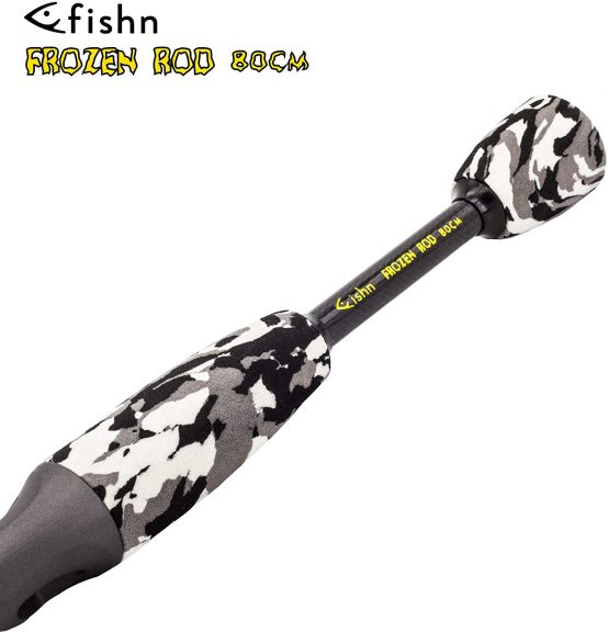 FISHN FROZEN Ice fishing, ice rod, ice fishing rod - length: 80cm - high resilience - handy and light – carbon, for fishing for all types of fish such as predatory fish - pike, perch pikeperch, trout - Image 3