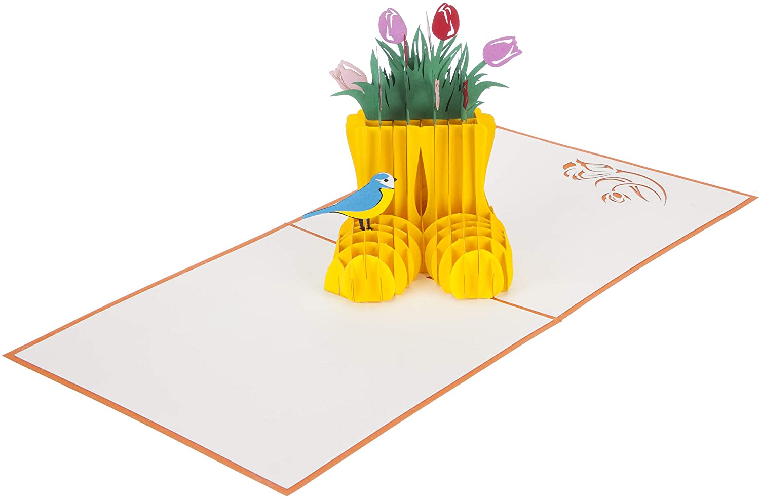 Cardology - Spring Wellies Pop-Up Card, 15cm x 20cm - Image 4