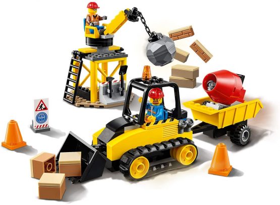 City Great Vehicles LEGO 60252 Construction Bulldozer Toy with Starter Brick and Crane, for Preschool Kids 4+ - Image 2