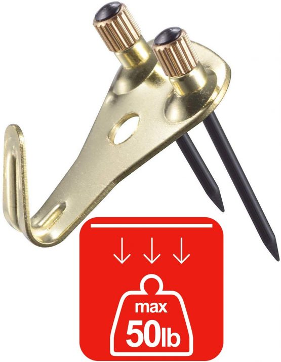 20 Pack 50 lbs Picture Frame Hangers Hooks with Nails, Heavy Duty Plaster Wall Pro Photo/Heavy Mirror Hanging Kit - Image 4