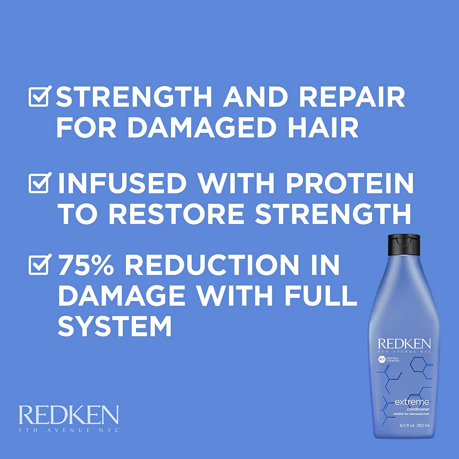 Redken Extreme Conditioner Fortifier For Distressed Hair 250ml / 8.5 fl. - Image 3