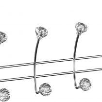 Premier Housewares 509868 8 Hook Over Door Hanger with Diamantes - Chrome