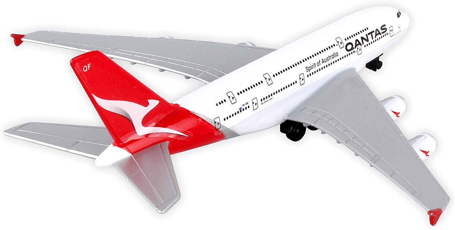 Real Toys RT8538 Qantas Airbus A380 Toy Diecast Model, Red, 1:500 - Image 4
