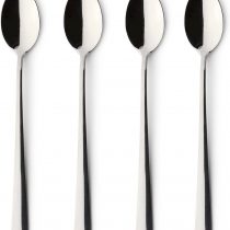 Windsor Stainless Steel Long Handle Latte Spoons, Set of 4