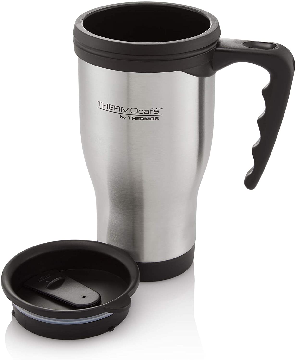 Thermos 183343 ThermoCafé 2060 Travel Mug, 400 ml, Stainless Steel - Image 2