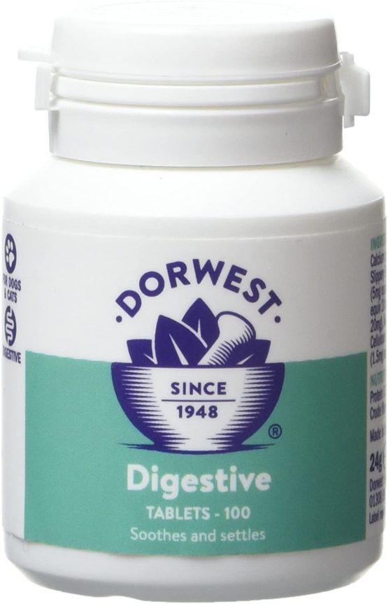DORWEST HERBS Digestive Supplement Tablets for Dogs and Cats 100 Tablets