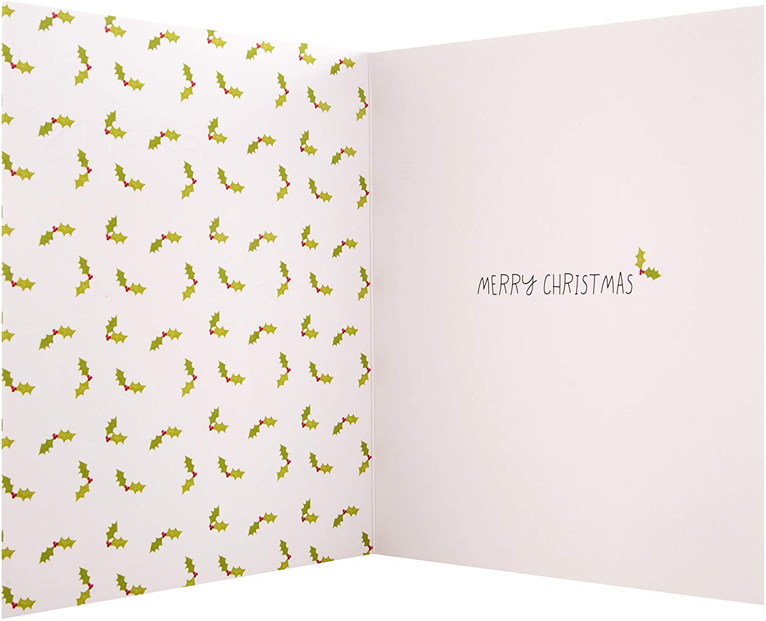 Christmas Card for Friends from Hallmark - Funny Christmas Pudding Design, Green, 18cm x 16cm - Image 4