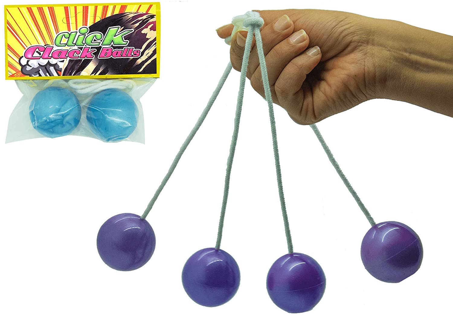 Gifton – Vintage Toys Clackers Balls – Plastic Click Clack Balls ...