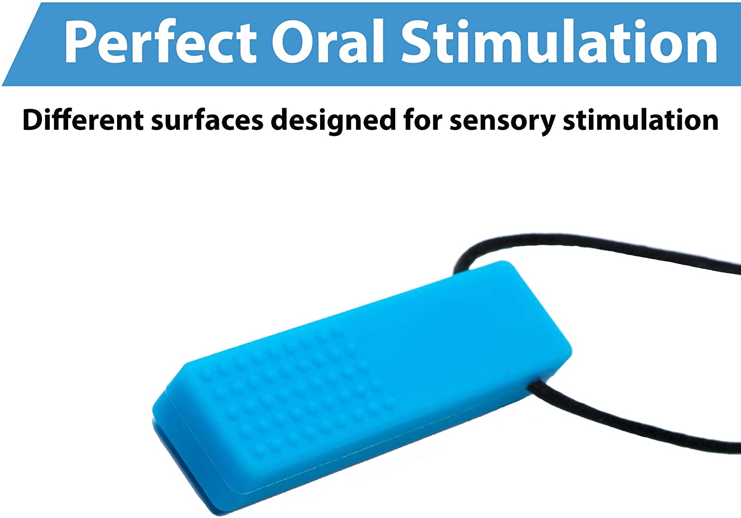 Tilcare Chew Chew Sensory Necklace, Best for Kids or Adults that Like Biting or Have Autism - Image 3