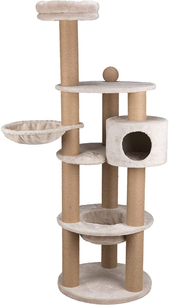Trixie Nigella Scratching Post Tree 177 cm Light Grey Cat