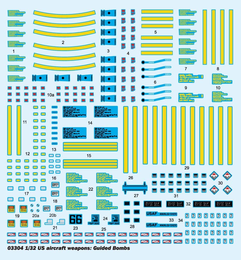 Trumpeter 1:32 - Aircraft Weapons: USAF Air-to-Surface, Various, 1/32