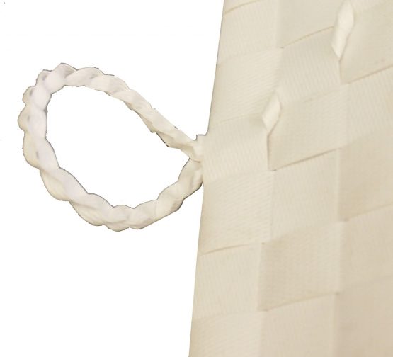 JVL Woven Lidded Storage Units, White, Set of 3 - Image 4