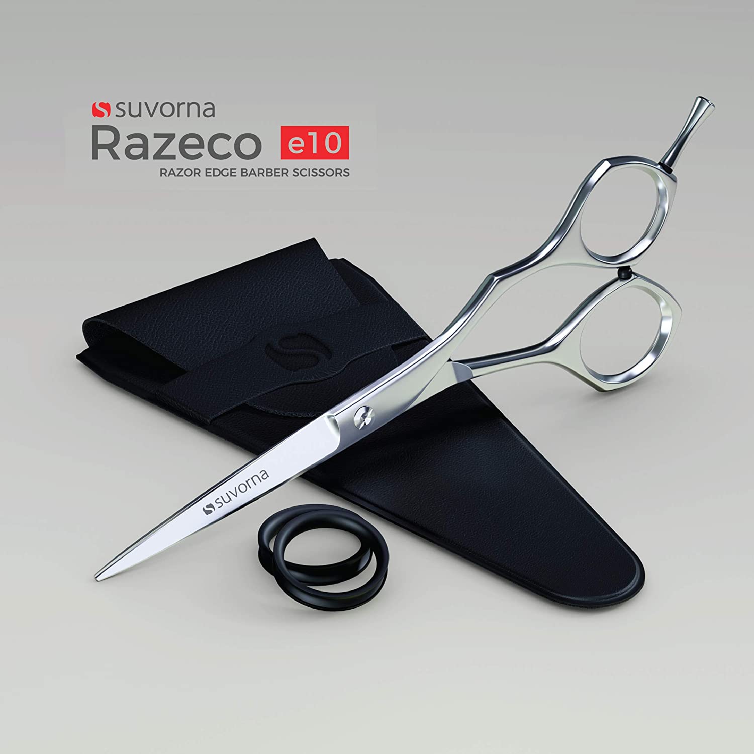 Suvorna 6" Hairdressing Scissors Professional, Silver - Image 4