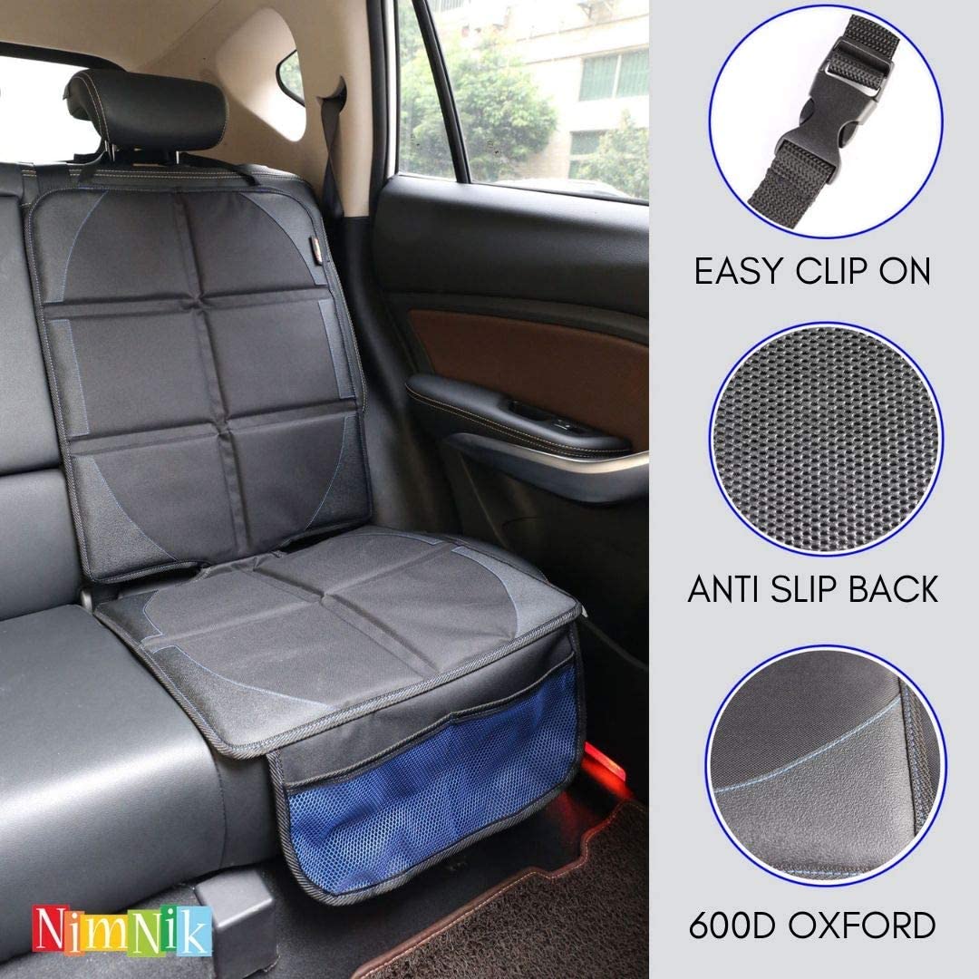 NimNik Car Seat Protector Isofix For Child Seats Thick Premium 600D Leather Covers Heavy