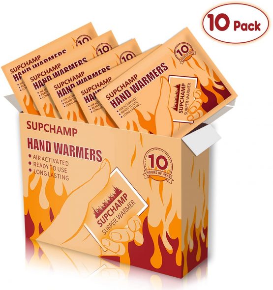 Supchamp Hand Warmers - 12 or 24 PCS Disposable Pocket Hand Warmer - Handwarmers Up to 10 Hours of Heat - Hand Heat Pads
