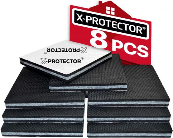 Non Slip Pads X-PROTECTOR - Floor Protector Pads - 8 pcs 100 mm Furniture Pads! Floor Protectors Pads - Rubber Feet – Premium Anti Slip Rubber Pads for Furniture Feet. FIX Furniture in Place!