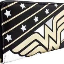 DC Wonder Woman Stars & Stripes Zip Around Coin ID Clutch Purse