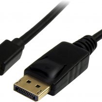 StarTech MDP2DPMM1M 1 m Mini DisplayPort to DisplayPort 1.2 Adapter Cable M/M, DisplayPort 4k with HBR2 support, 1 m Mini DP to DP Cable