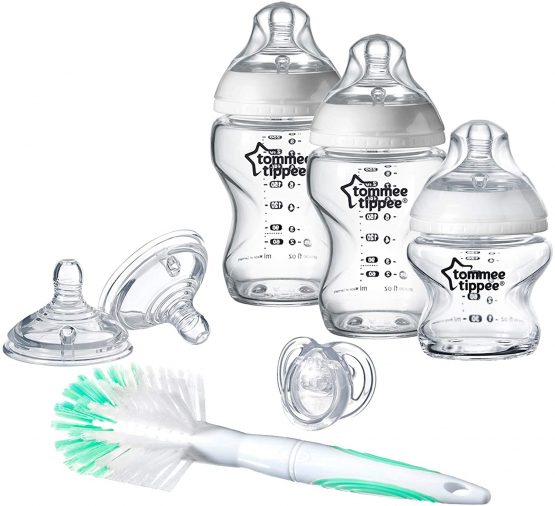 Tommee Tippee Closer to Nature Clear Glass Baby Bottle Starter Set