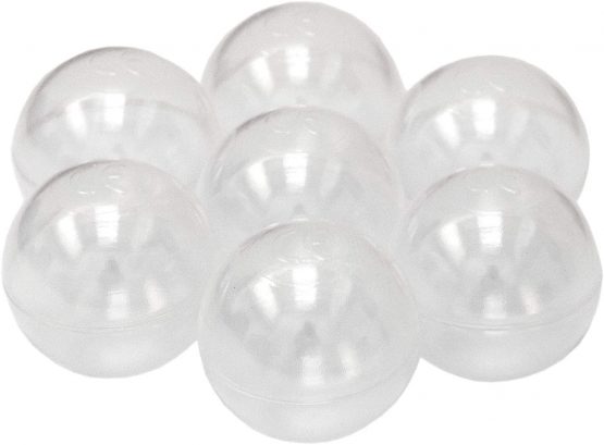 LittleTom 50 Plastic Balls 5.5cm to fill children's ball pits Transparent - Image 2