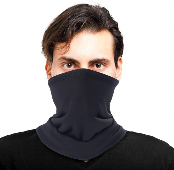 Oscenny Snood Double Layer Fleece Ultimate Thermal More Warmer Neck Gaiter Ski Scarf Mask Beanie for Men Women Winter Cold Running Motorcycle,Comfortable Fleece & Microfiber High Stretch(Neck Gaiter) - Image 3
