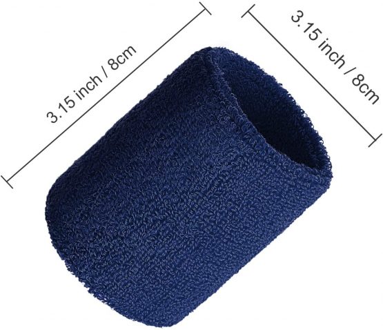 12 Pack Sweatbands Sports Wristband Cotton Sweat Band for Men and Women, Good for Tennis, Basketball, Running, Gym, Working Out - Image 3