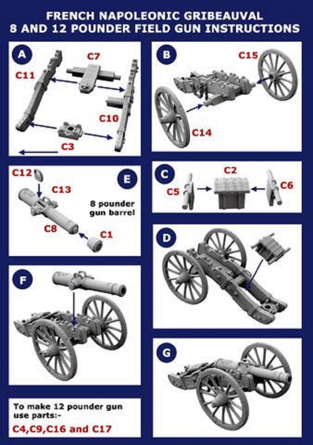 Victrix VX0017 - French Napoleonic Artillery 1804-1812 - 15 Figure Set And 3 Gun Models - 28mm Plastic Miniatures Napoleonic - Image 3