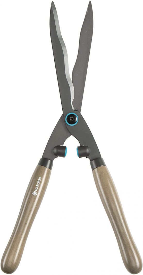 Gardena Naturecut Hedge Clippers: Sturdy Clippers for Cutting Hedges and Thicker Branches, 23 cm, with Non-Stick Blade Coating and Ergonomic Wooden Handles (12300-20) - Image 2