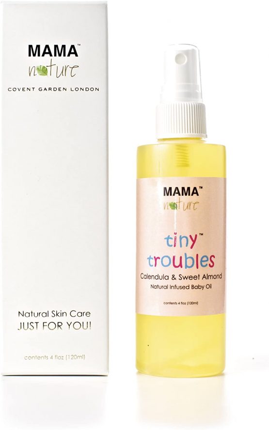 Mama Nature of London Tiny Troubles Natural Infused Baby Calendula and Sweet Almond 120ml