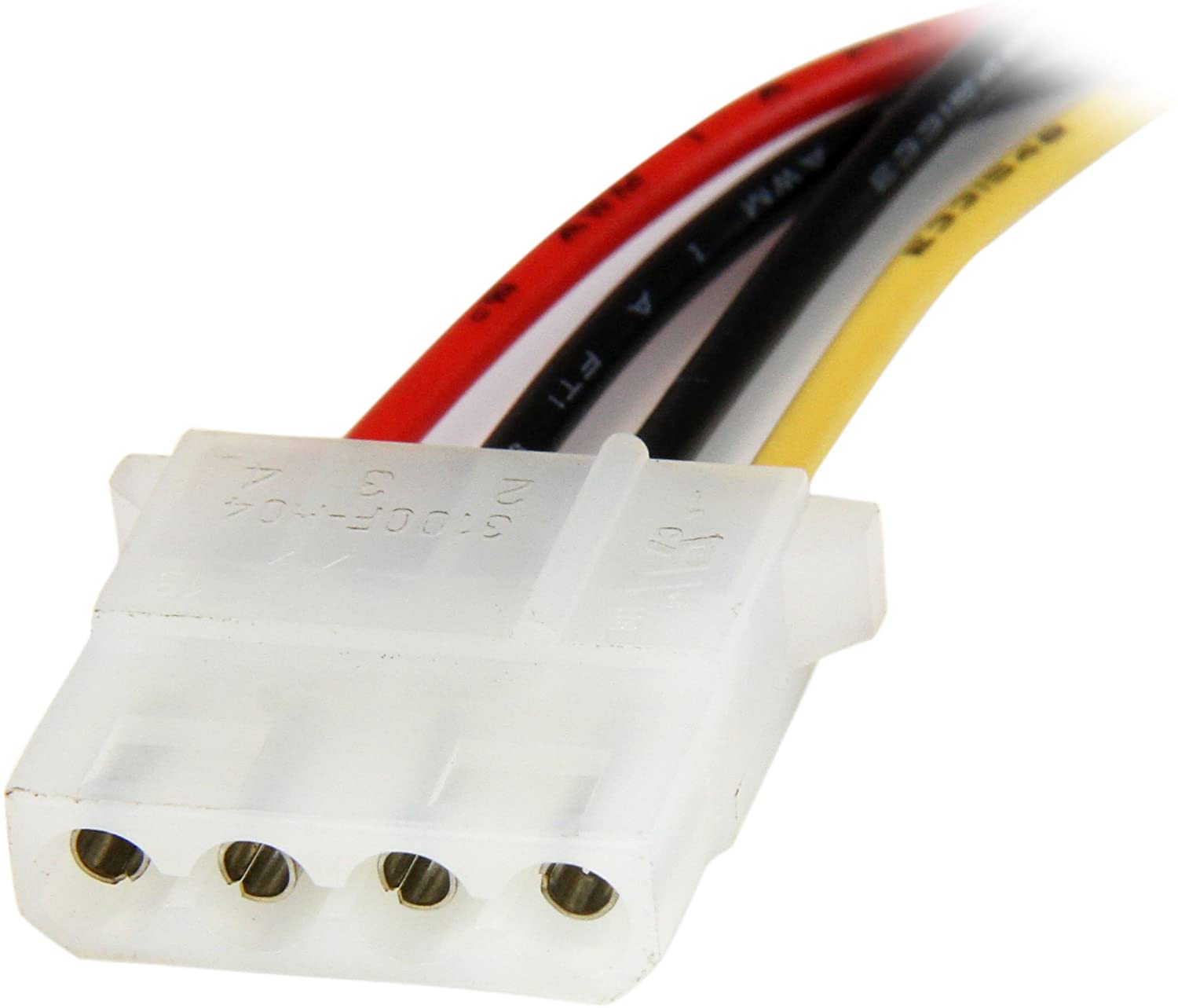 Startech.com (12 Inch) Sata To Molex Lp4 Power Cable Adapter - F/m, Black, 6 inch - Image 2