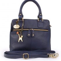 Catwalk Collection Handbags - Vintage Leather Handbag - Shoulder Bag/Cross Body Bag - Includes Shoulder Strap - Fits Kindle Fire - VICKY