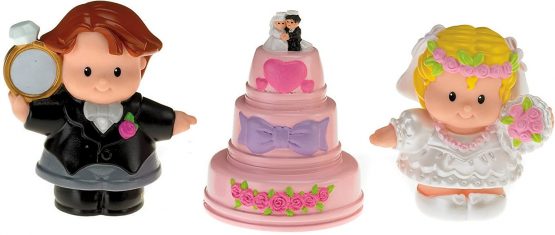 Fisher-Price – Little People Tube Figures, Wedding (Mattel P0131)