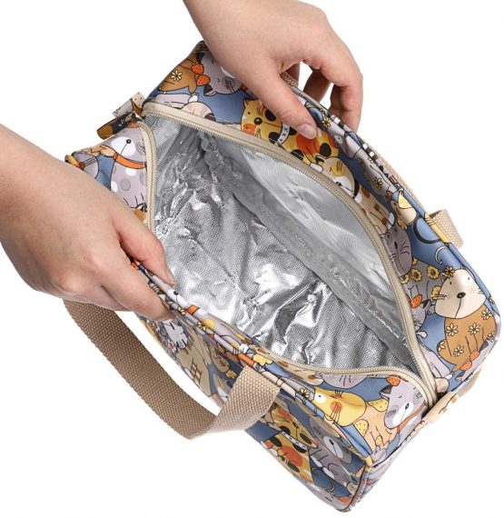IGNPION Woman Large Travel Toiletry Bag Waterproof Wash Bag Make up Organizer Bag Cosmetic Bag Swimming Gym Bag (Cat) - Image 4