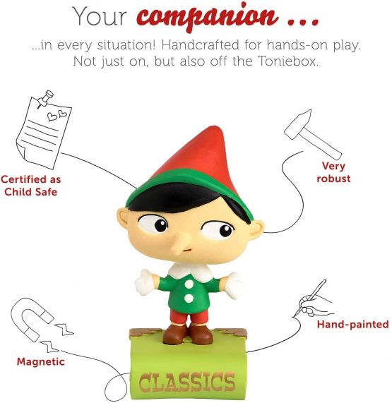 tonies Audio Character for Toniebox, Pinocchio and Other Stories, Audio Book Story Collection for Children for Use with Toniebox Music Player (Sold Separately) - Image 3