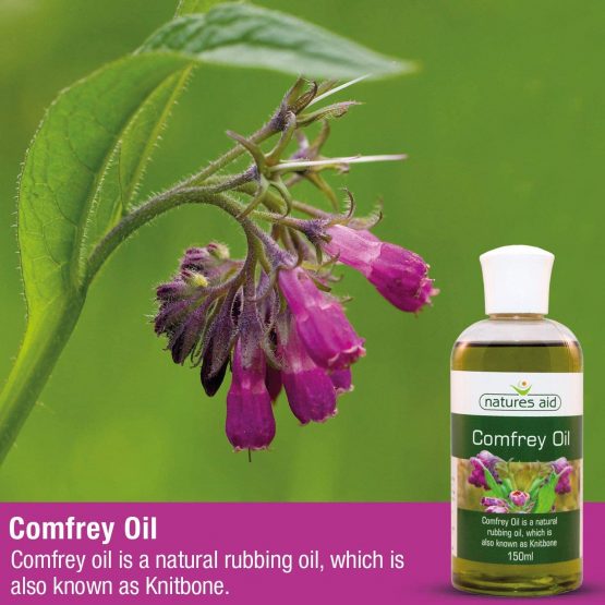 Natures Aid Comfrey Oil, 150 ml (Knitbone, Natural Rubbing Oil, Suitable for Vegetarians, Made in the UK), 5023652041509 - Image 3