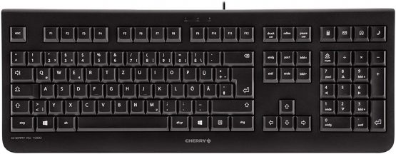 CHERRY KC 1000 WIRED KEYBOARD - BLACK