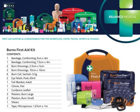 Reliance Medical Burn First Aid Kit in Orange Compact Aura Box - Image 4