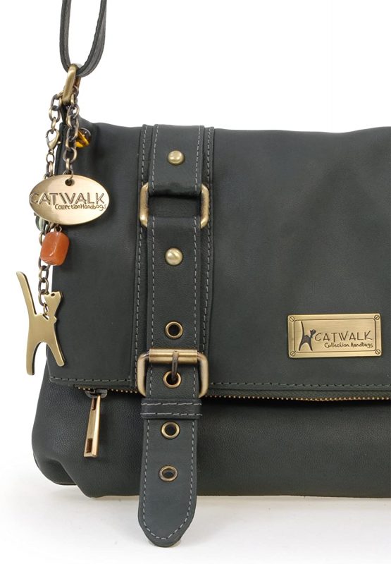 Catwalk Collection Handbags - Women's Leather Cross Body Bag - ABBEY ROAD - Image 4