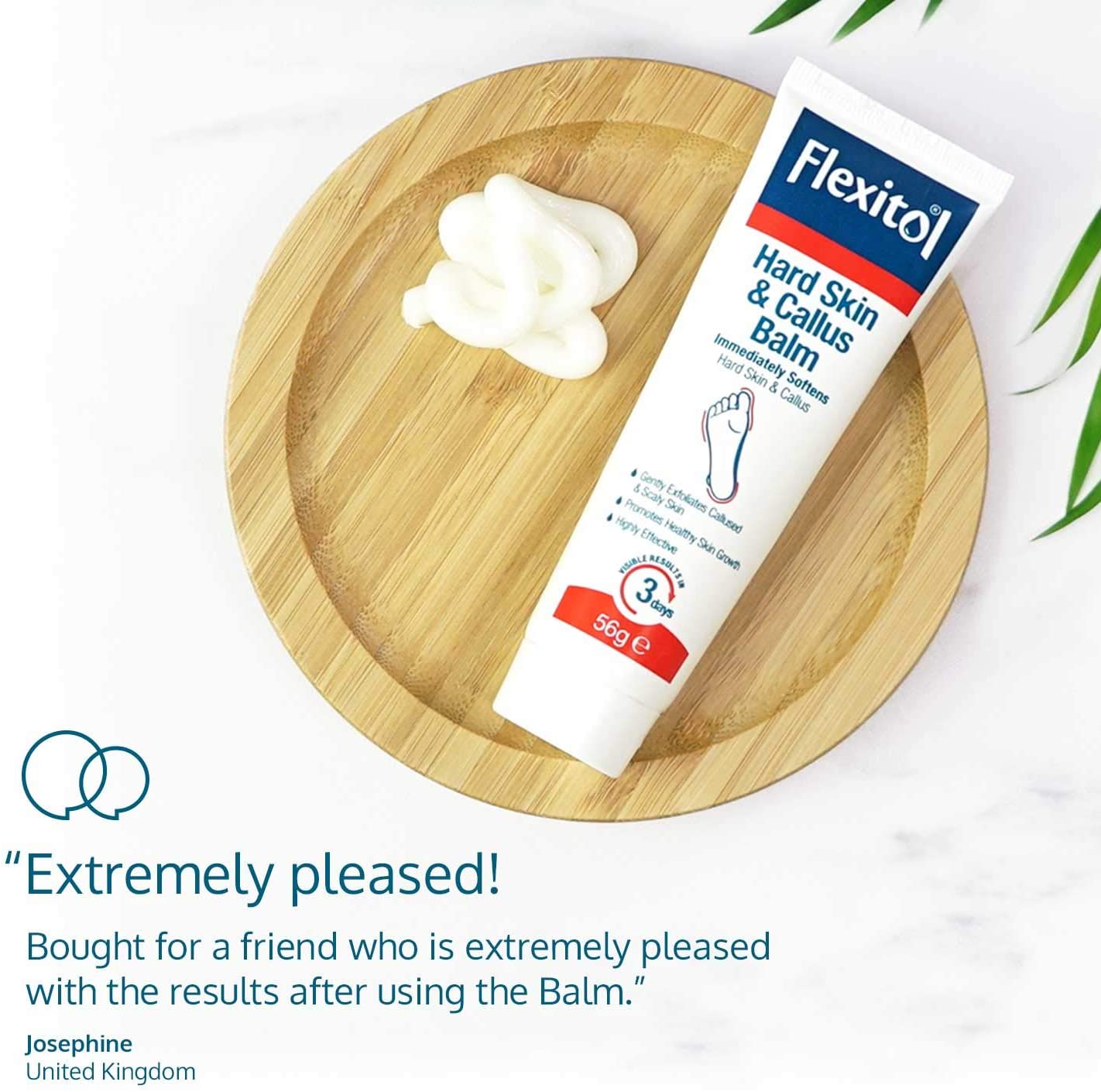 Flexitol Hard Skin and Callus Balm, Exfoliating Foot Balm, Suitable for Diabetics - 56 g - Image 4