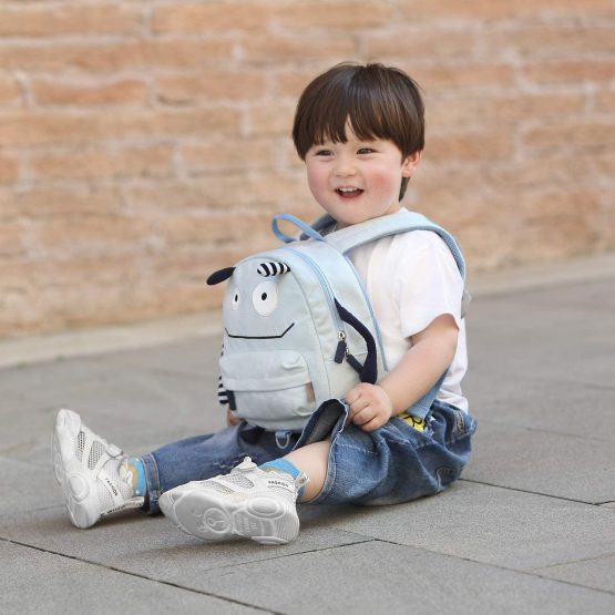 GAGAKU Mini Backpack for Baby Boys 3D Cute Cartoon Preschool Backpack with Anti-Lost Harness Leash - Blue - Image 2